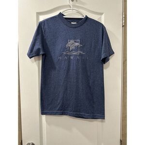 Vintage Embroidered Dolphin Hawaii‎ T Shirt Allstyle